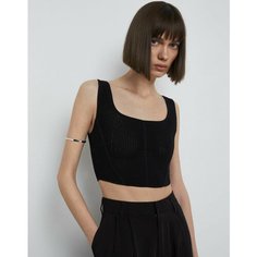 Кроп-топ Gloria Jeans GJ BLACK, размер XXS (36-38), черный
