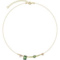 Чокер Phenomenal Studio, кристаллы Swarovski, длина 37 см, зеленый