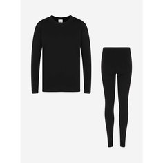 Комплект термобелья Wool&Cotton, размер 128-134, черный