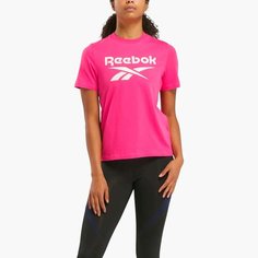 Футболка спортивная Reebok identity big logo, размер XS, розовый