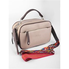 Сумка кросс-боди McKIR, фактура гладкая, бежевый