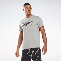 Футболка спортивная Reebok GS VECTOR TEE, размер M, серый