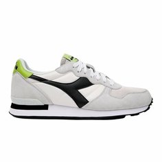 Кроссовки Diadora Camaro, размер T11, светло-серый/черный/салатовый