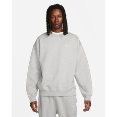 Свитшот спортивный NIKE Solo Swoosh, размер 2XL, , heather/white