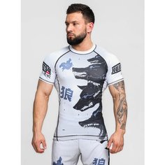 Рашгард Barracuda, размер XXL, серый, черный, белый
