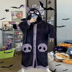 Халат Kigurun, размер OneSize, чёрный