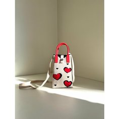 Сумка , фактура вязаная, плетеная, бежевый Wear Hearts
