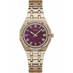 Наручные часы GUESS, GW0770L3 розовое золото/бордовый