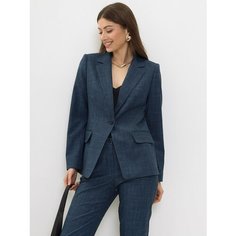 Костюм классический KEY FASHION, размер 48, синий