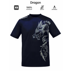 Футболка спортивная Donic Dragon (2023), 1 шт., размер XS, темно-синий