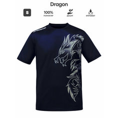 Футболка спортивная Donic Dragon (2023), 1 шт., размер S, темно-синий