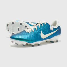Бутсы NIKE, размер 9.5 US, голубой