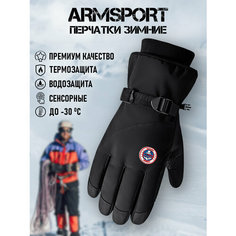 Перчатки ARMSPORT Зима-демисезон для мужчин, размер L, черный