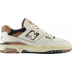 Кроссовки New Balance 550, полнота F, размер 7 US, белый/коричневый