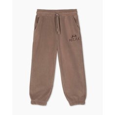Брюки спортивные Gloria Jeans, размер 6-8л/122-128, коричневый