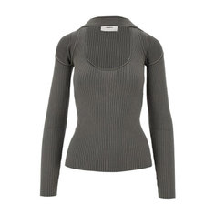 Лонгслив Coperni Cut-Out Knit, размер M, , серый