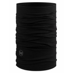 Бафф Buff Merino Lightweight Neckwear Solid Black для взрослых и детей, черный