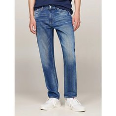 Джинсы зауженные Tommy Jeans, размер 34/32, синий