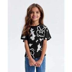 Футболка Gloria Jeans, размер 4-6л/116, черный