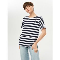 Футболка для кормящих мам Proud Mom, размер M, синий, белый