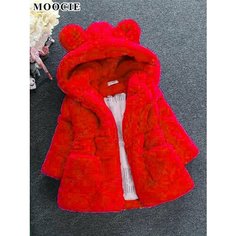 Шуба MOOCIE, размер 130, red
