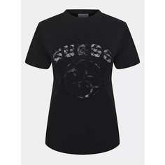Футболка GUESS, размер XS, черный