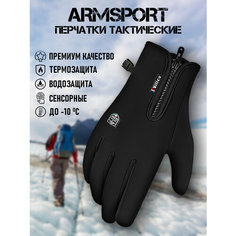 Перчатки ARMSPORT Зима-демисезон для мужчин, размер XL, black