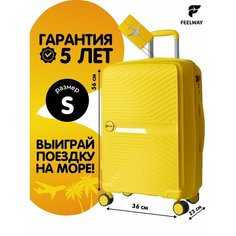 Чемодан Xiaomi, 46 л, размер S, желтый