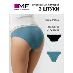 Трусы MARK FORMELLE, комплект из 3 шт., размер M, голубой
