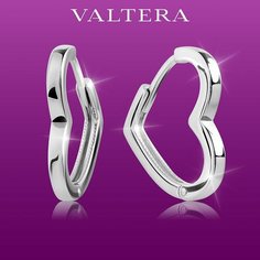 Серьги конго VALTERA, серебро, 925 проба, размер 19 мм, длина 1.9 см, , серебристый