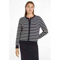 Кардиган TOMMY HILFIGER, размер XS, , белый/темно-синий