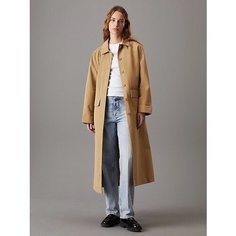 Плащ Calvin Klein Jeans, размер L, коричневый