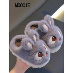 Тапочки MOOCIE, размер CN 24-25, серый