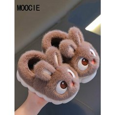 Тапочки MOOCIE, размер CN 32-33, коричневый
