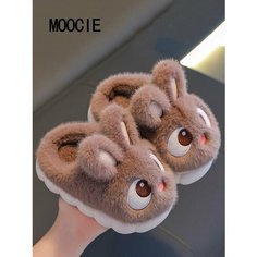 Тапочки MOOCIE, размер CN 26-27, коричневый