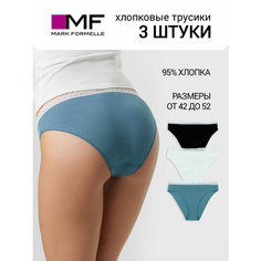 Трусы MARK FORMELLE, комплект из 3 шт., размер S, голубой