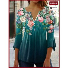 Рубашка MOOCIE, размер INT XL, изумруд