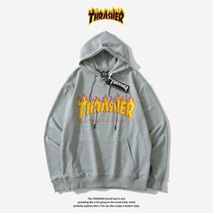 Толстовка THRASHER, размер M, , серый