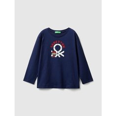 Лонгслив UNITED COLORS OF BENETTON, размер 98, cиний