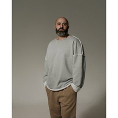 Свитшот JL12.brand, размер Oversized, , серый
