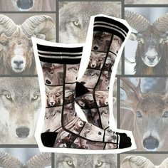 Носки , размер 39-42, серый, черный Sock MY Feet
