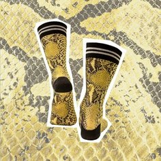 Носки , размер 39-42, черный, желтый Sock MY Feet