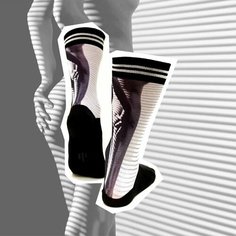 Носки , размер 43-47, серый, черный Sock MY Feet