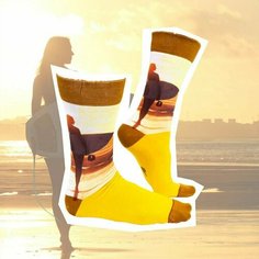 Носки , размер 39-42, желтый Sock MY Feet