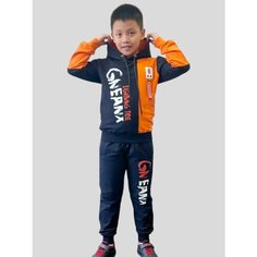 Костюм спортивный THANHDAT.GROUP TD Спорт, размер 152-158, оранжевый
