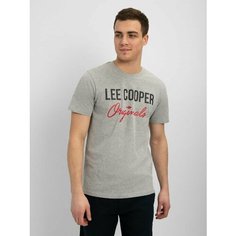 Футболка Lee Cooper, размер L, светло-серый