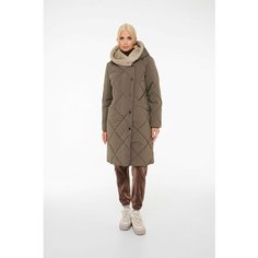 Пальто DIXI COAT, размер 36, хаки, бежевый