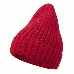 Шапка бини Happy Gifts НАСВЯЗИ для мужчин и женщин, размер OneSize, красный