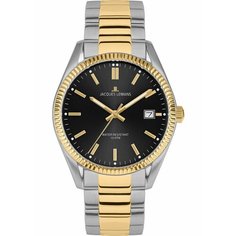 Наручные часы JACQUES LEMANS, черный, серебряный, золотой