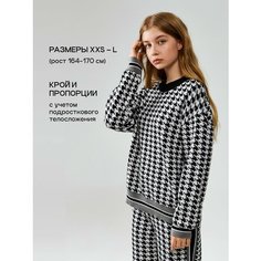 Джемпер Acoola, размер XS, черно-белый